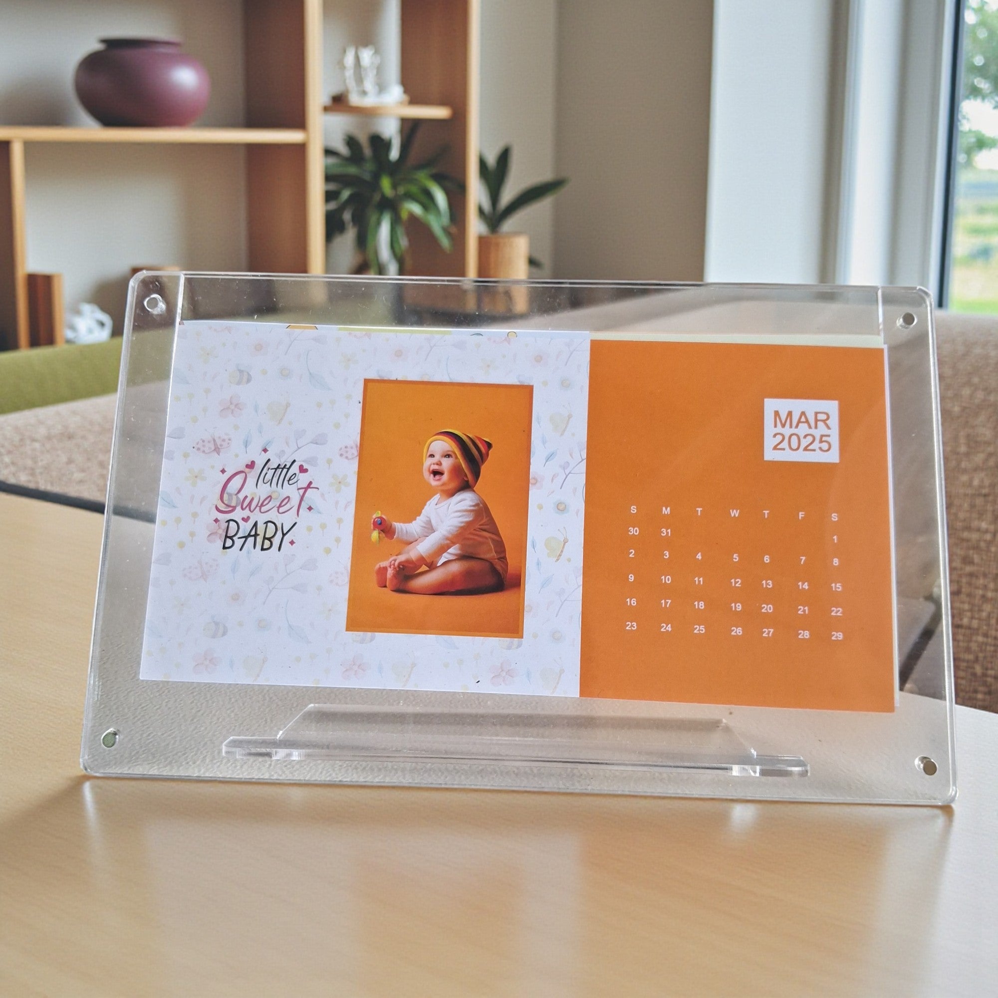 Clear Acrylic Table Calendar