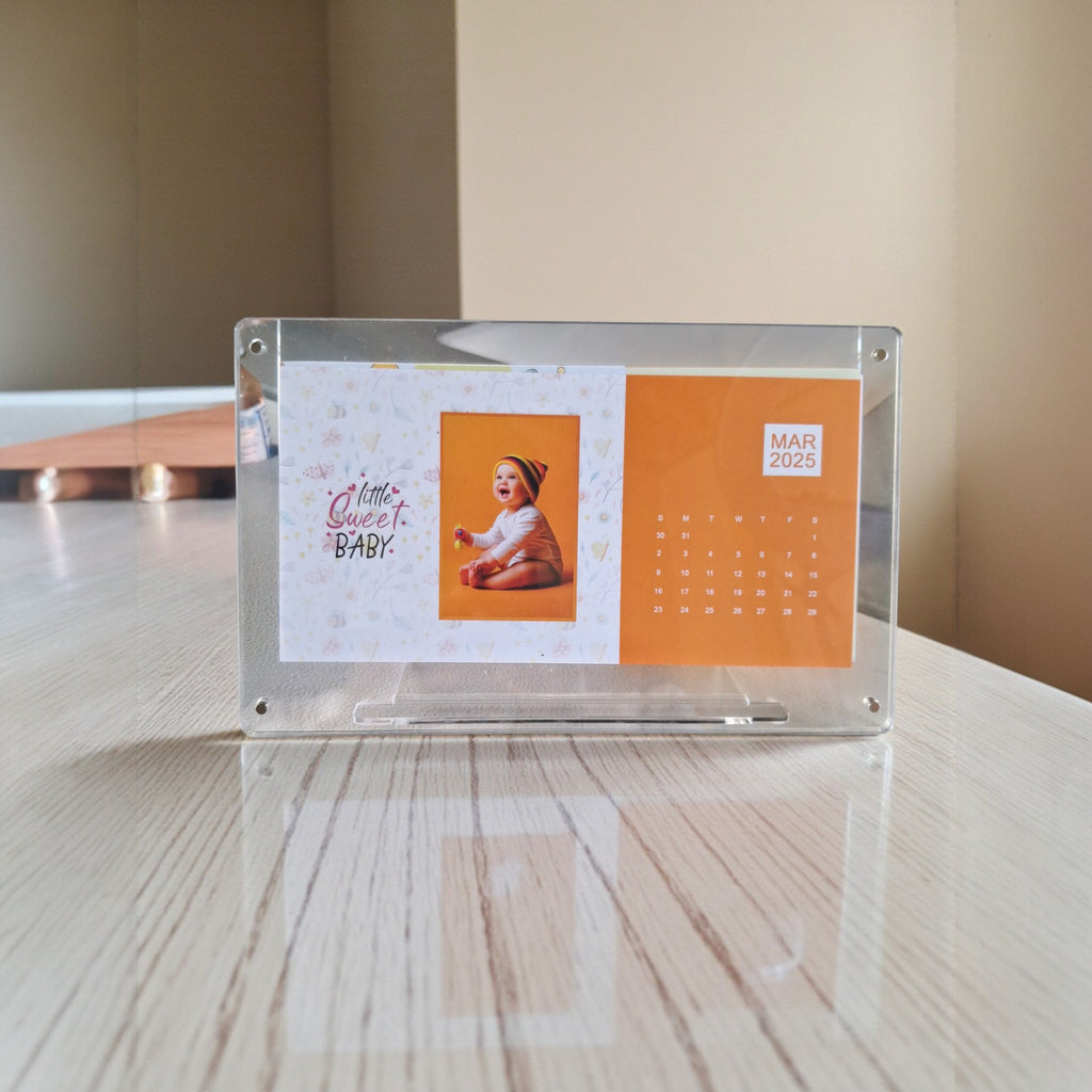 Clear Acrylic Table Calendar