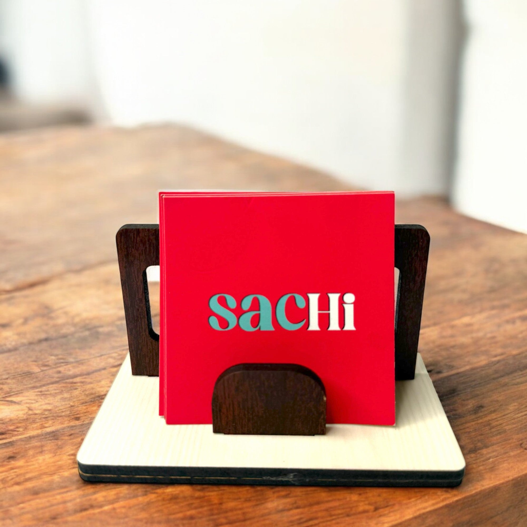 Pen Stand with Clock and Visiting Card Holder