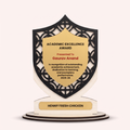 Custom Shield Trophy – Laser-Cut Academic Excellence Award